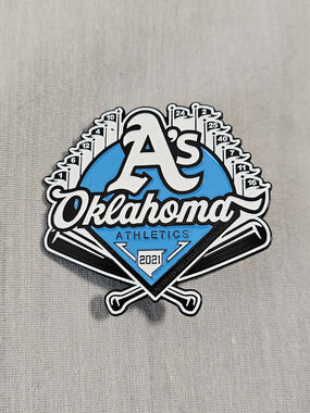 Oklahoma Athletics A's 2021 Softball Collectible Enamel Lapel Pin